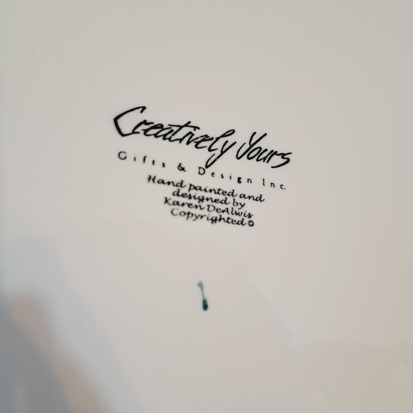 Creatively Yours Kitty Cat Garden Large‎ Serving Platter Folk Art - Picture 3 of 4